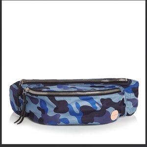 Blue Camouflage Travel Waist Bag